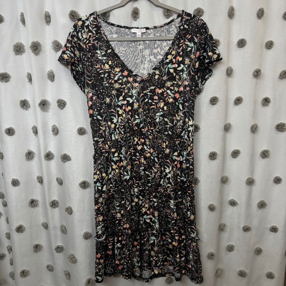 Lauren Conrad V-Neck Knee Length Dress